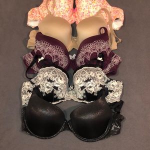 Bundle of 5 Victoria’s Secret bras demi size 34 DD